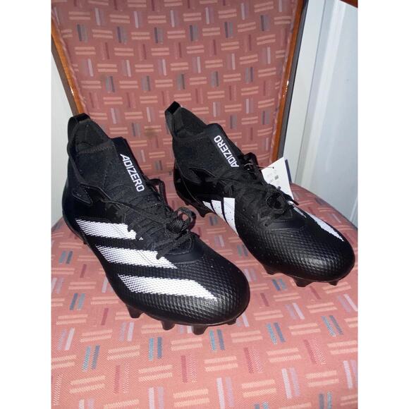 New Sz 11 Adidas Adizero Impact Football Cleats Black Sneakers Athletic IE9661 - Picture 3 of 8